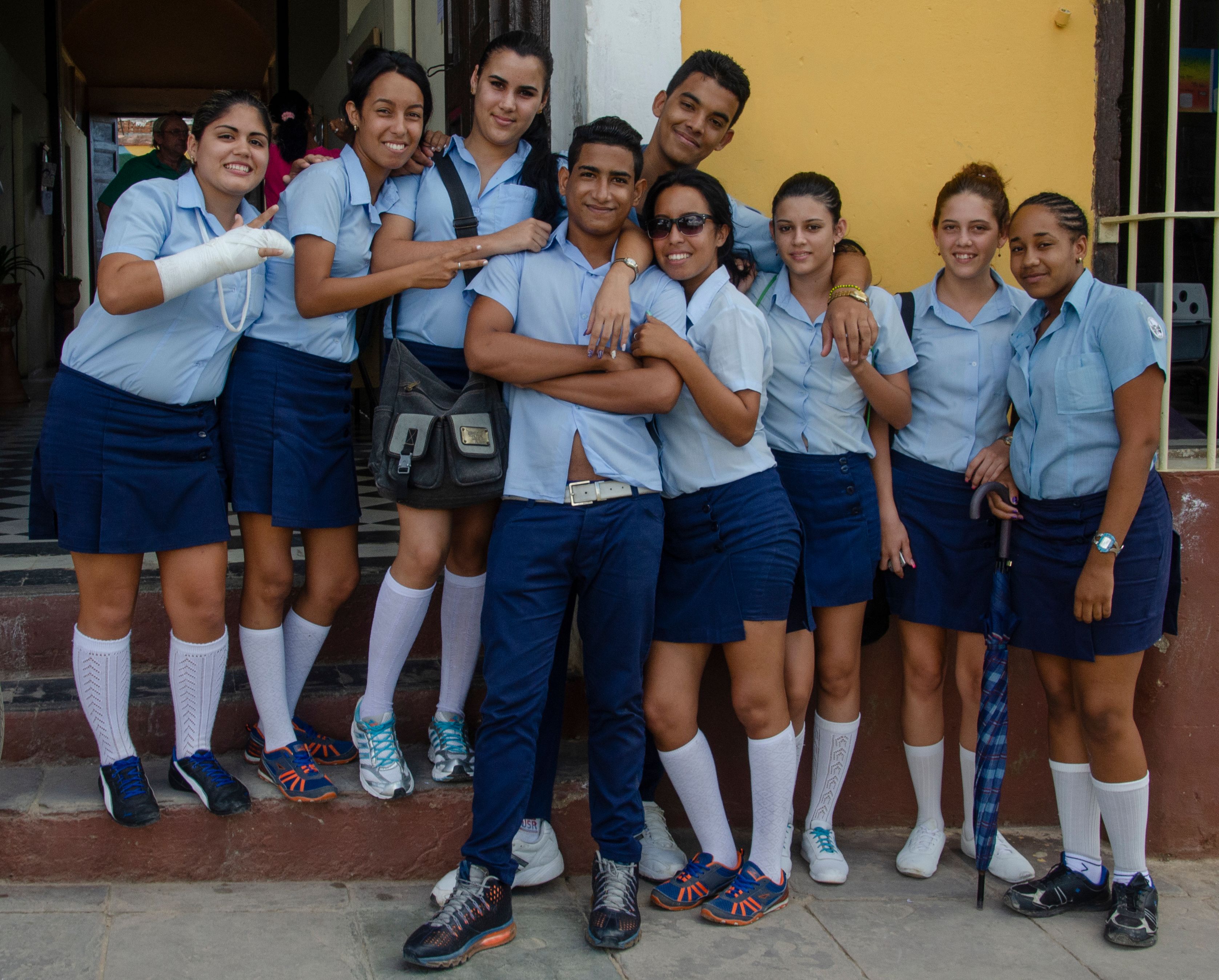 Students, Trinidad, Cuba
