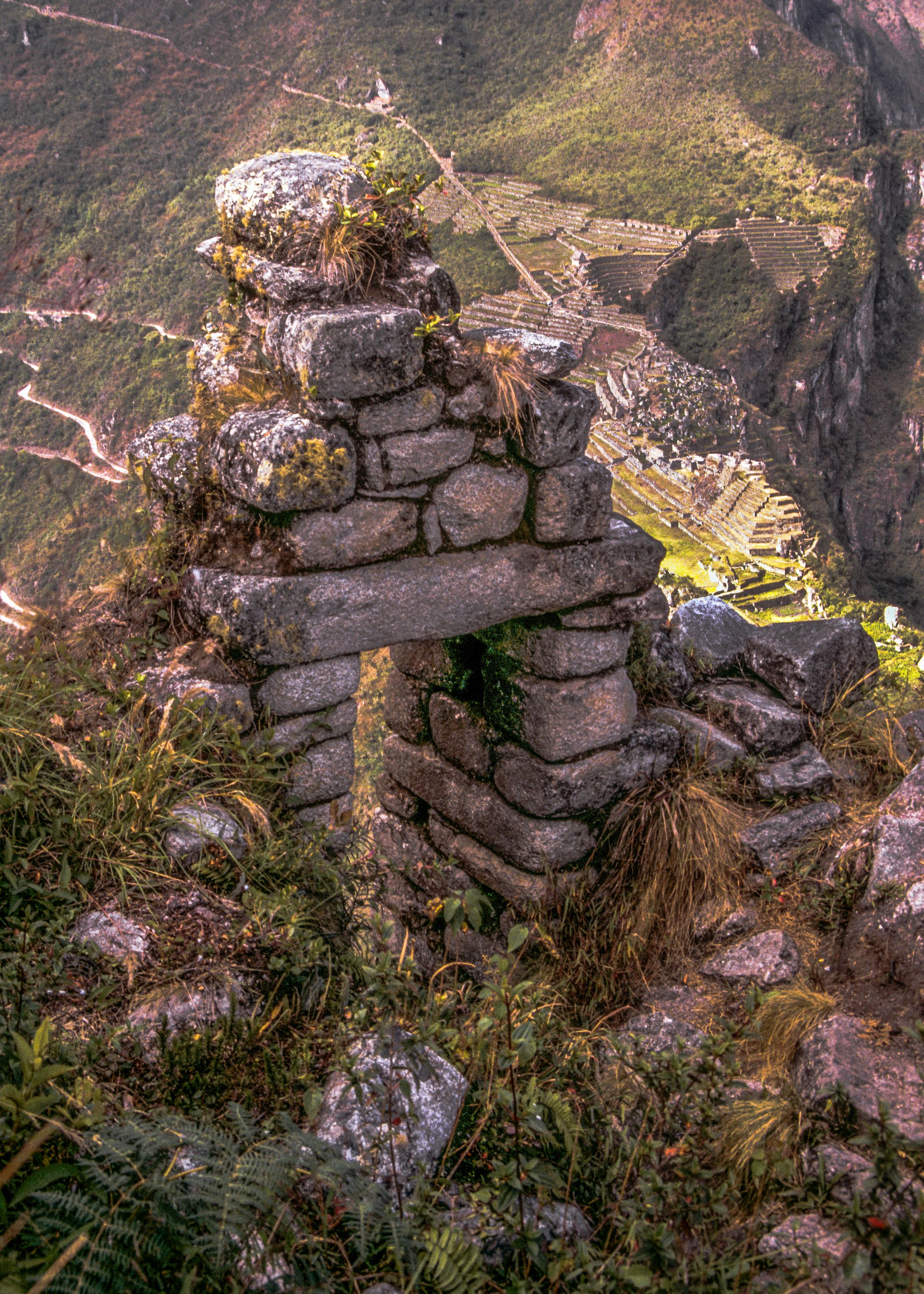 Machu Picchu from atop Huayna Picchu, Peru