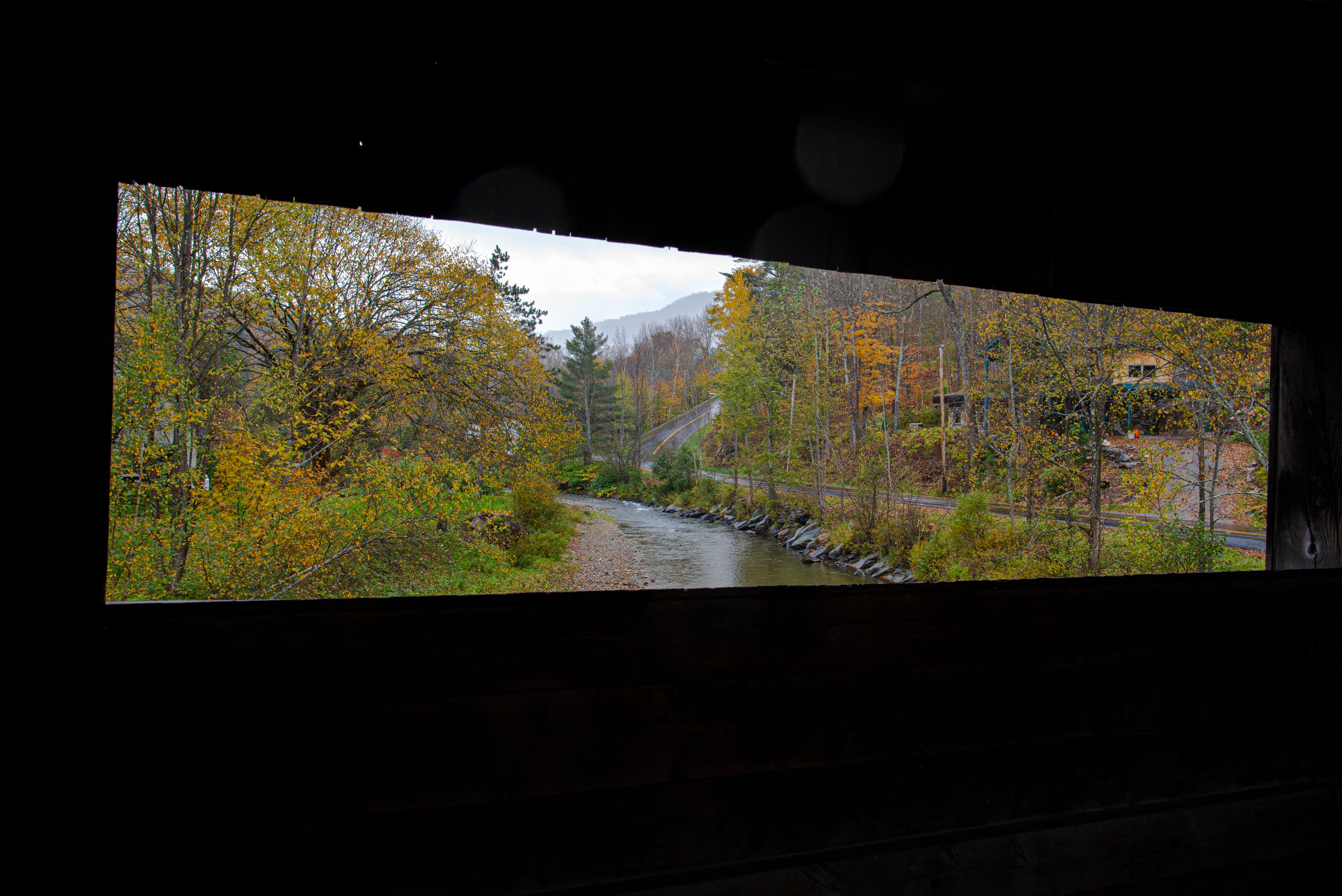 Covered Bridge Lookout, Vermont, New England