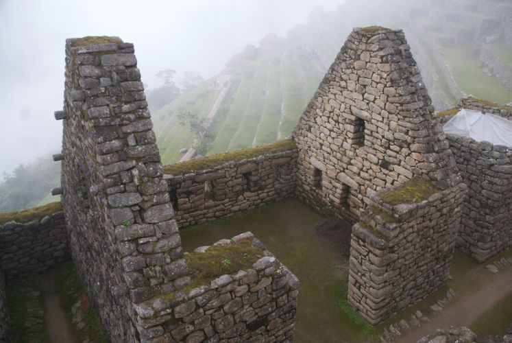 Housing at the ancient Inca cityMachu Picchu, Peru