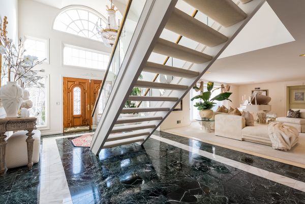 White Staircase House Branford CT