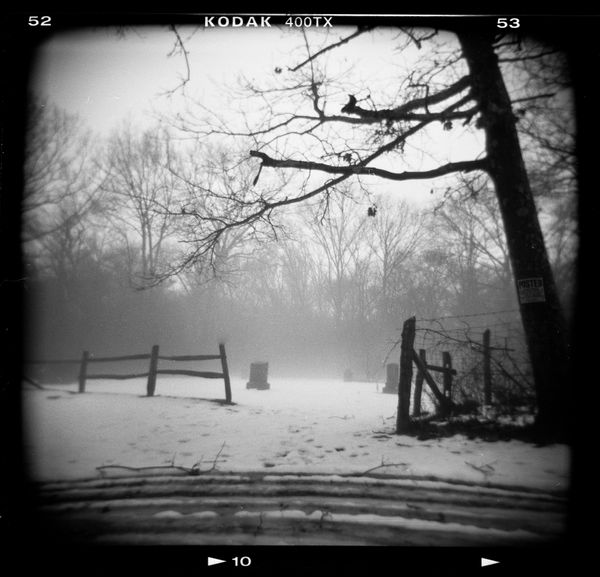 Old Graveyard in the Snow 
