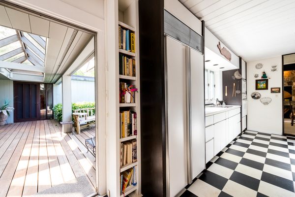 Black and White Kitchen Floor