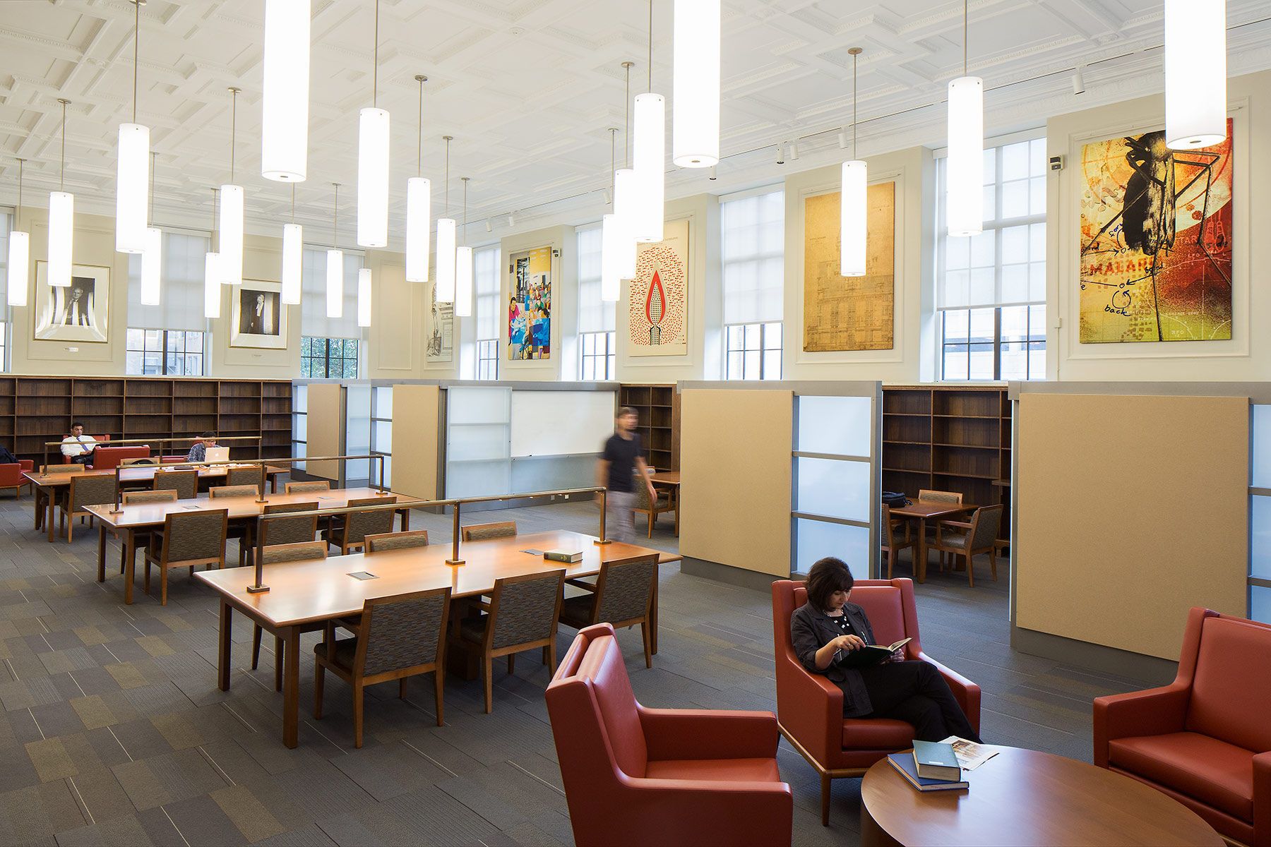 Interior renovation and redisign.Client: Cho Benn Holback Architects Johns Hopkins Welch Medical Library