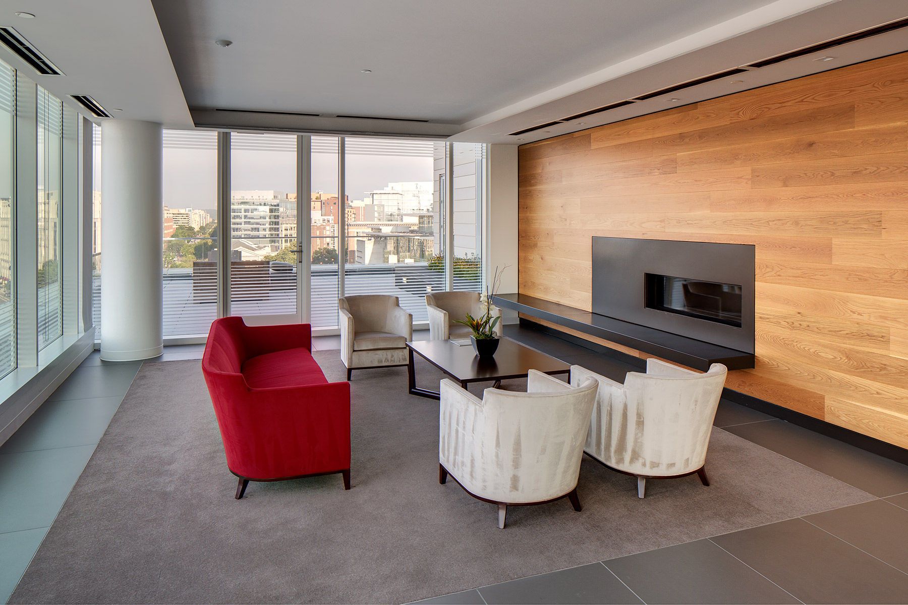 AAMC headquarters in Washinton, DC. Documented both interior and exterior views.Client: Clark ConstructionInterior Architecture: Studios ArchitectureArchitect: Shalom Baranes American Association of Medical Colleges / Headquarters