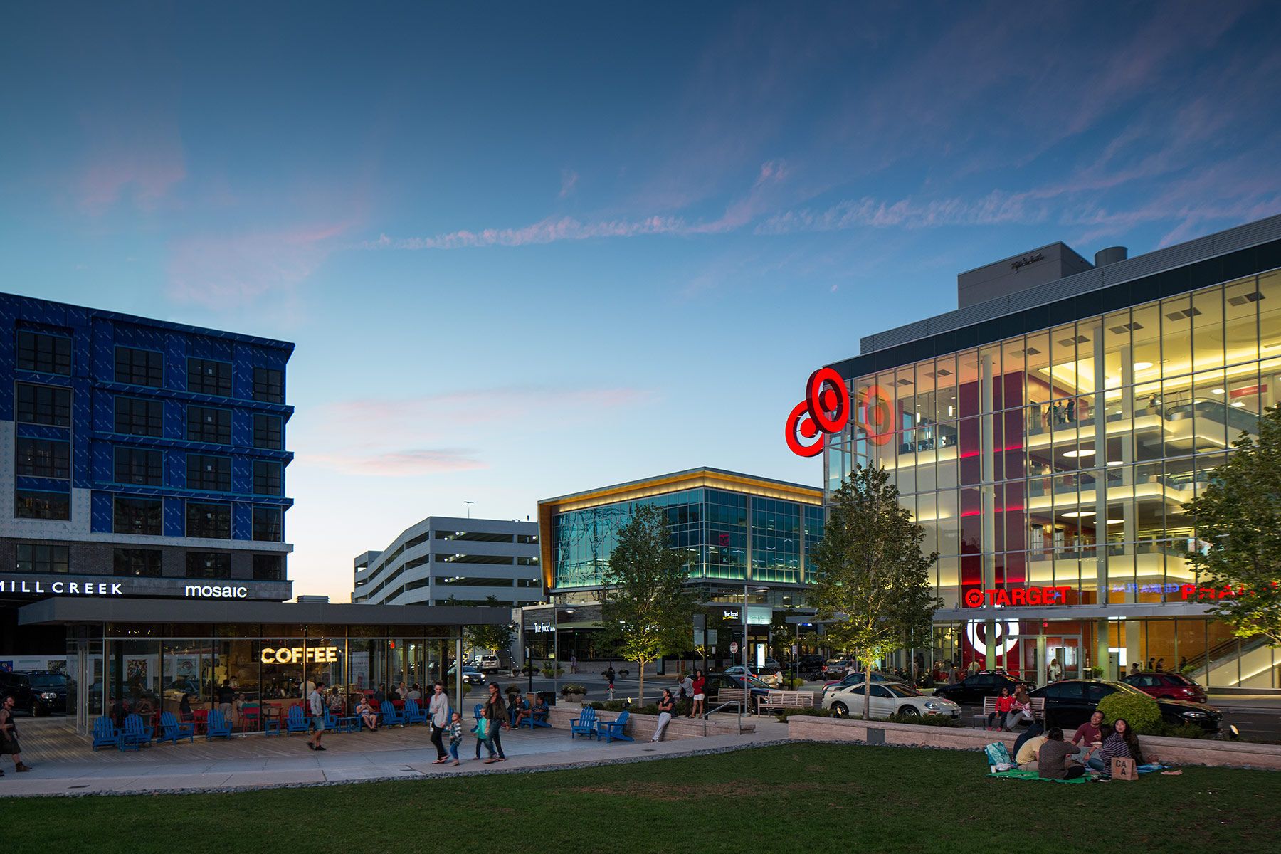 Project for design team who created signage for this multi-use area.Client: Dyal Design and Communications Mosaic District, Virginia