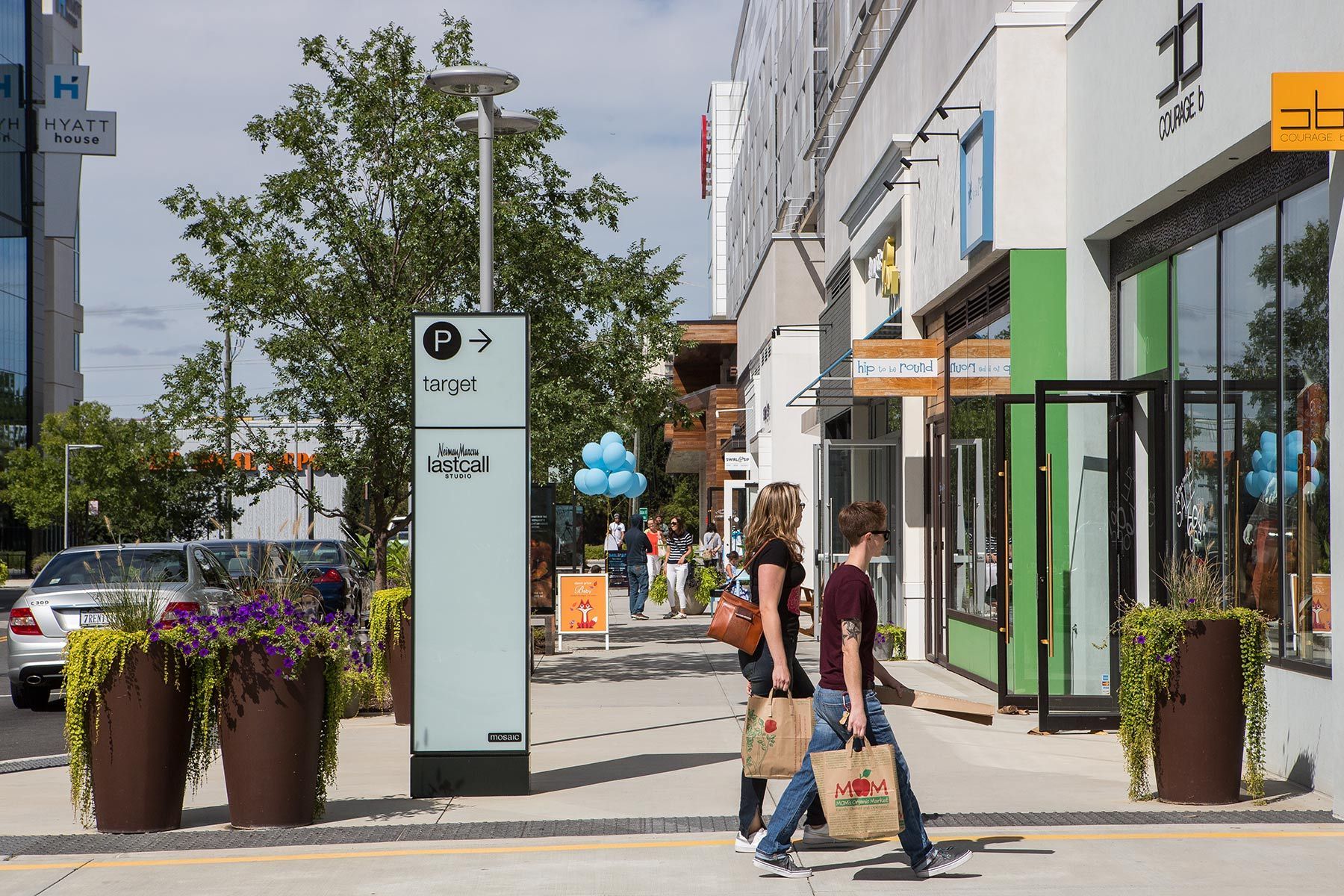 Project for design team who created signage for this multi-use area.Client: Dyal Design and Communications Mosaic District, Virginia