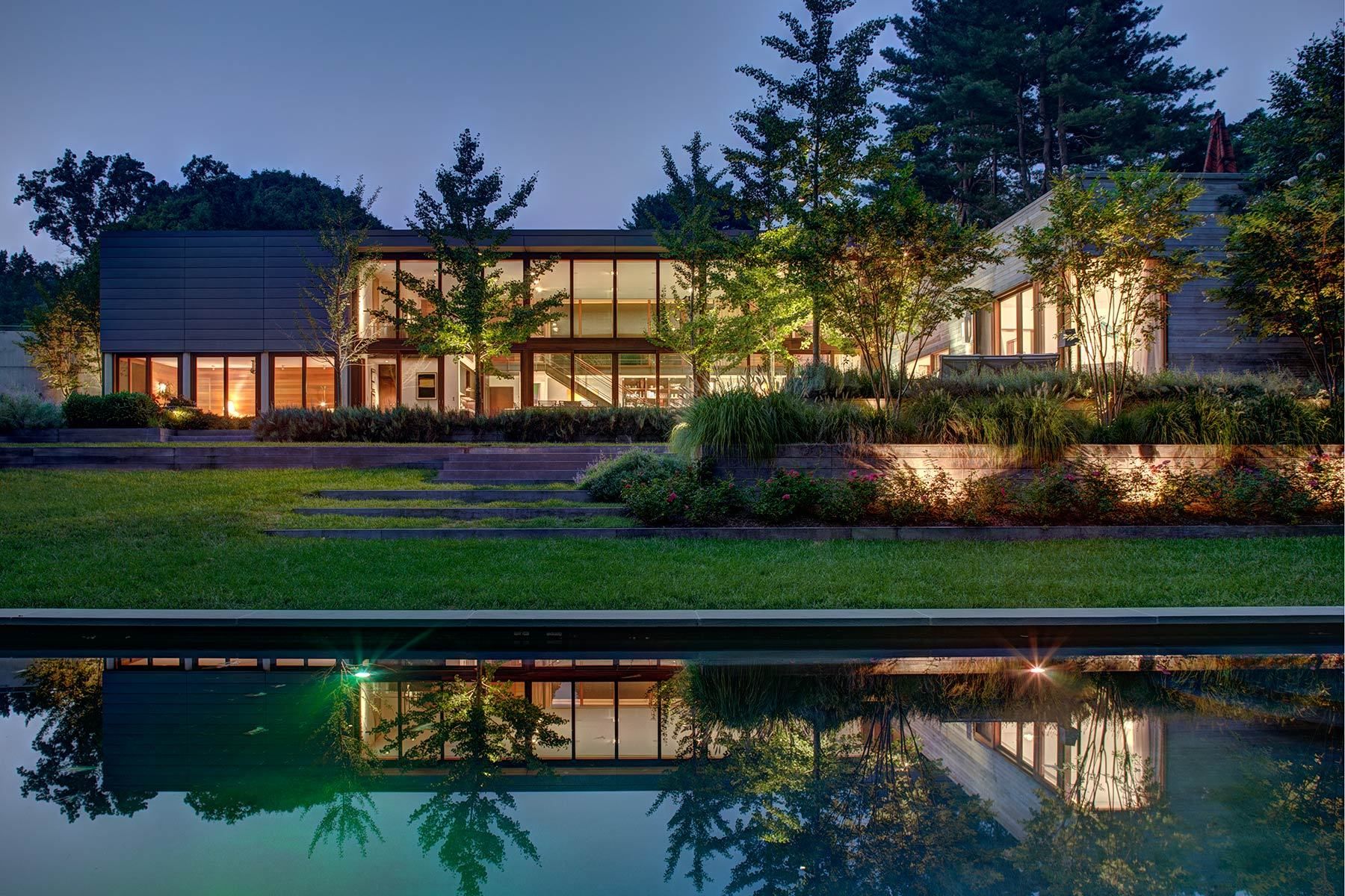 Private residence in suburban Baltimore Designed by Ziger Snead & Landscape deign by Hord Coplan Macht,Clients: Ziger / Snead, Hord Coplan Macht & Baltimore Magazine Woodvalley Home