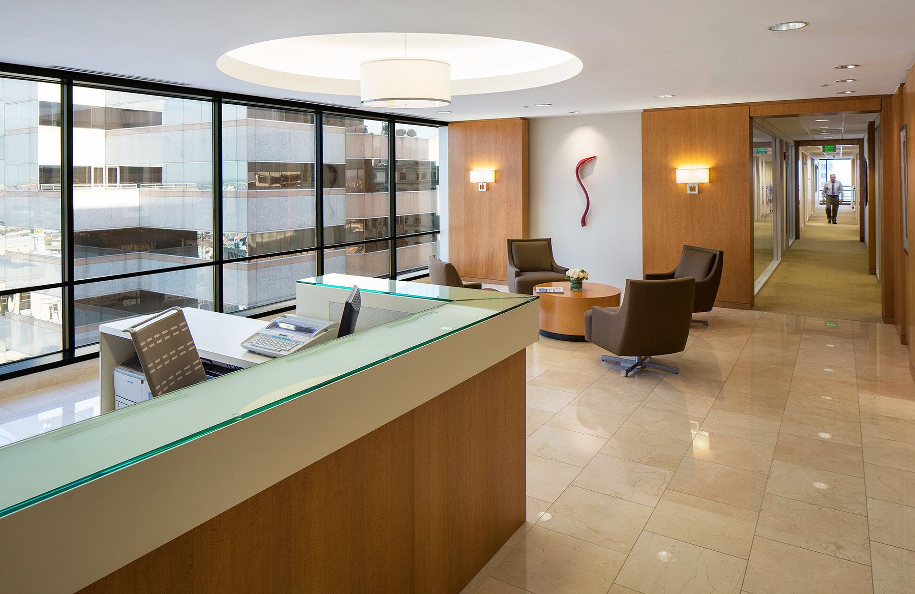 Interior design project by Aumen Asner Design Law Office Lobby