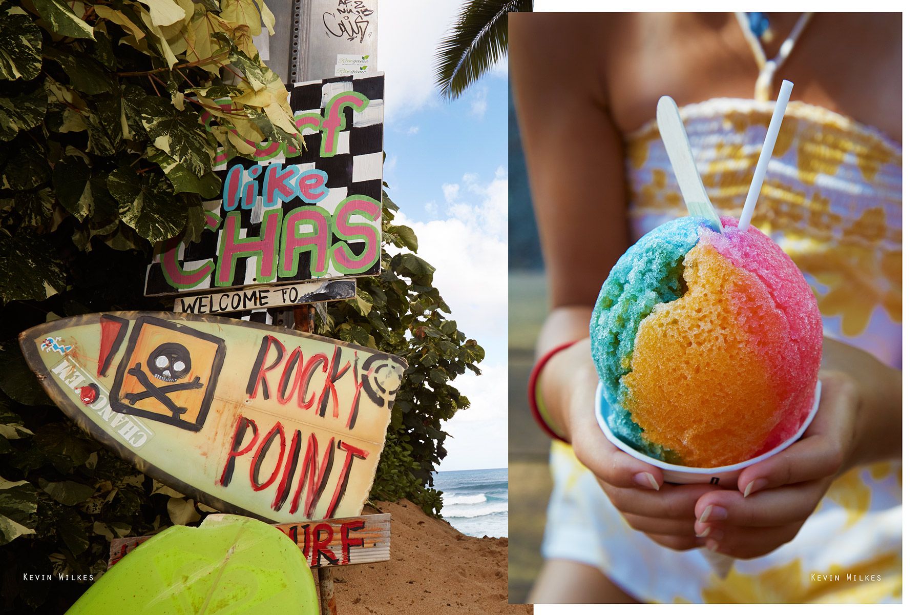 Rocky Point. Haleiwa shave ice. North Shore, Oahu