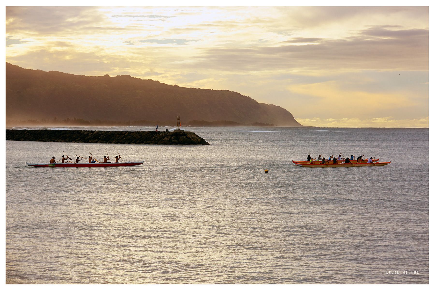 Outrigger canoes. Haleiwa, Oahu.