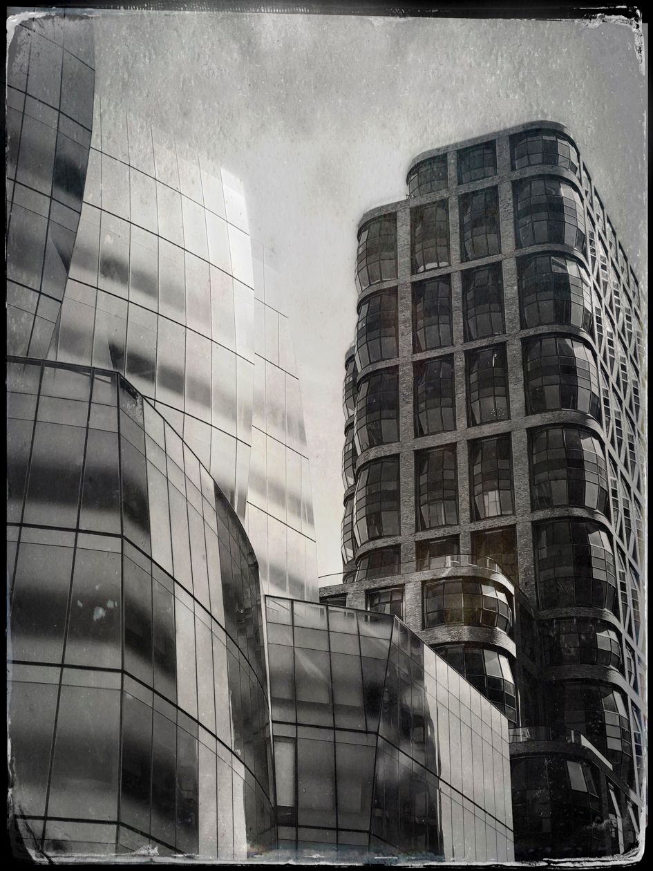 NYC modern architecture on West Side Highway