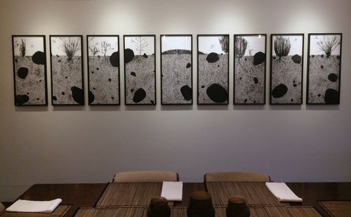 Subjacent V., photogram, nine panel toned gelatin silver print, 30 x 144" Subjacent V full copy.jpg
