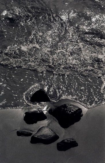 1992, gold toned gelatin silver print, 6 3/16 x 4 1/4" Tide and Rocks