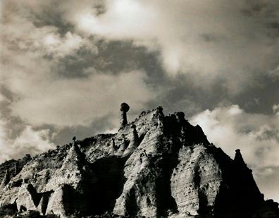 1991, gold toned gelatin silver print, 4 x 5" Tent Rocks