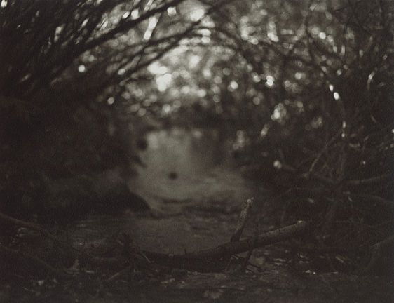 2001, gelatin silver print, 4 3/8 x 5 3/4" mounted on 11 x 11 3/4" rag paper, edition open Rio en Medio I