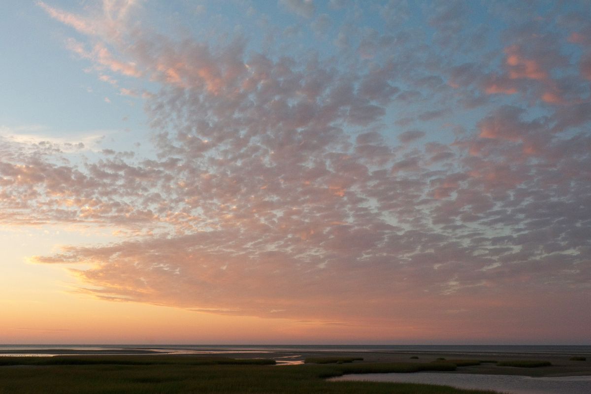 Flats at Sunset, from the Jetty