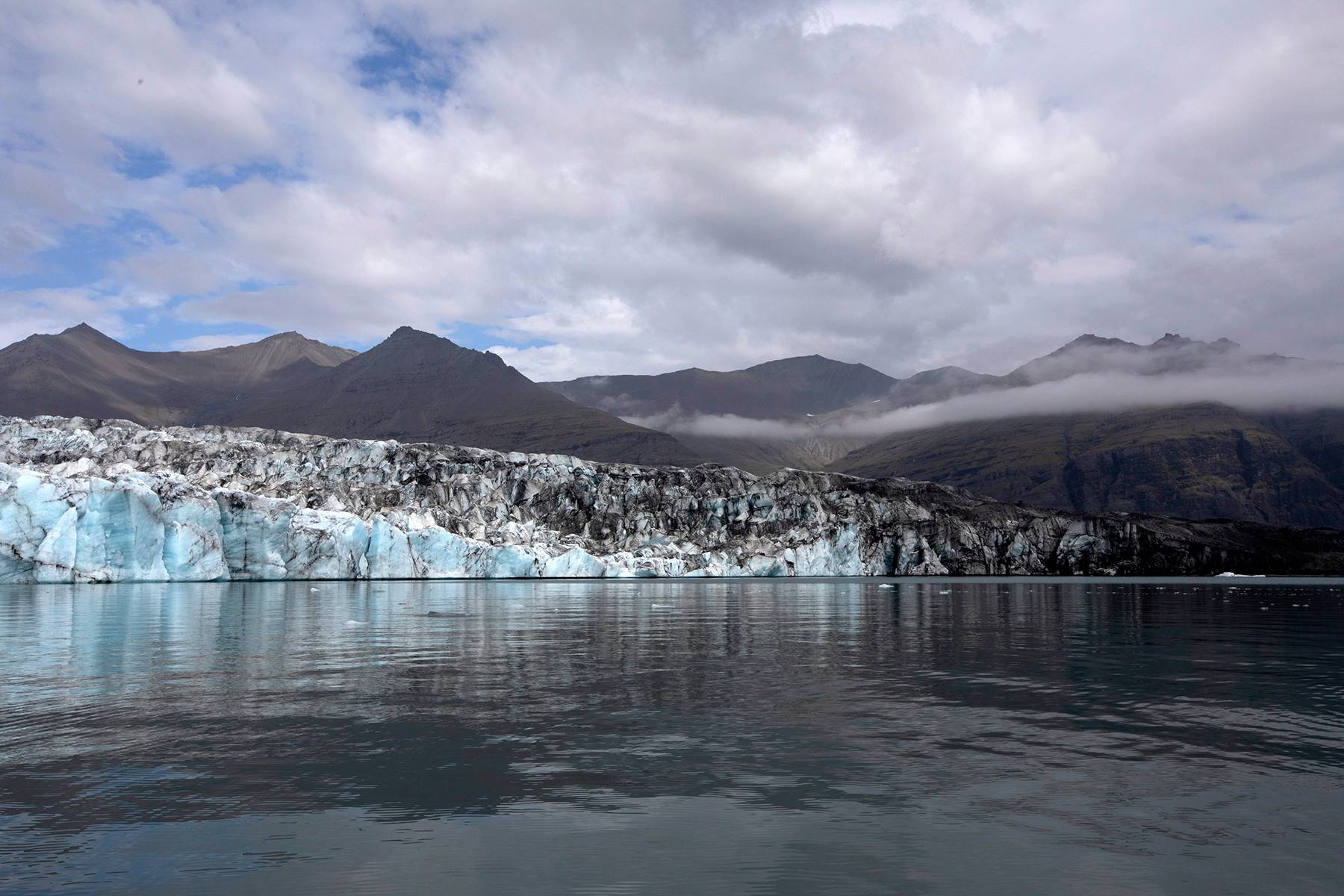 Edge of Glacier Face and Lagoon