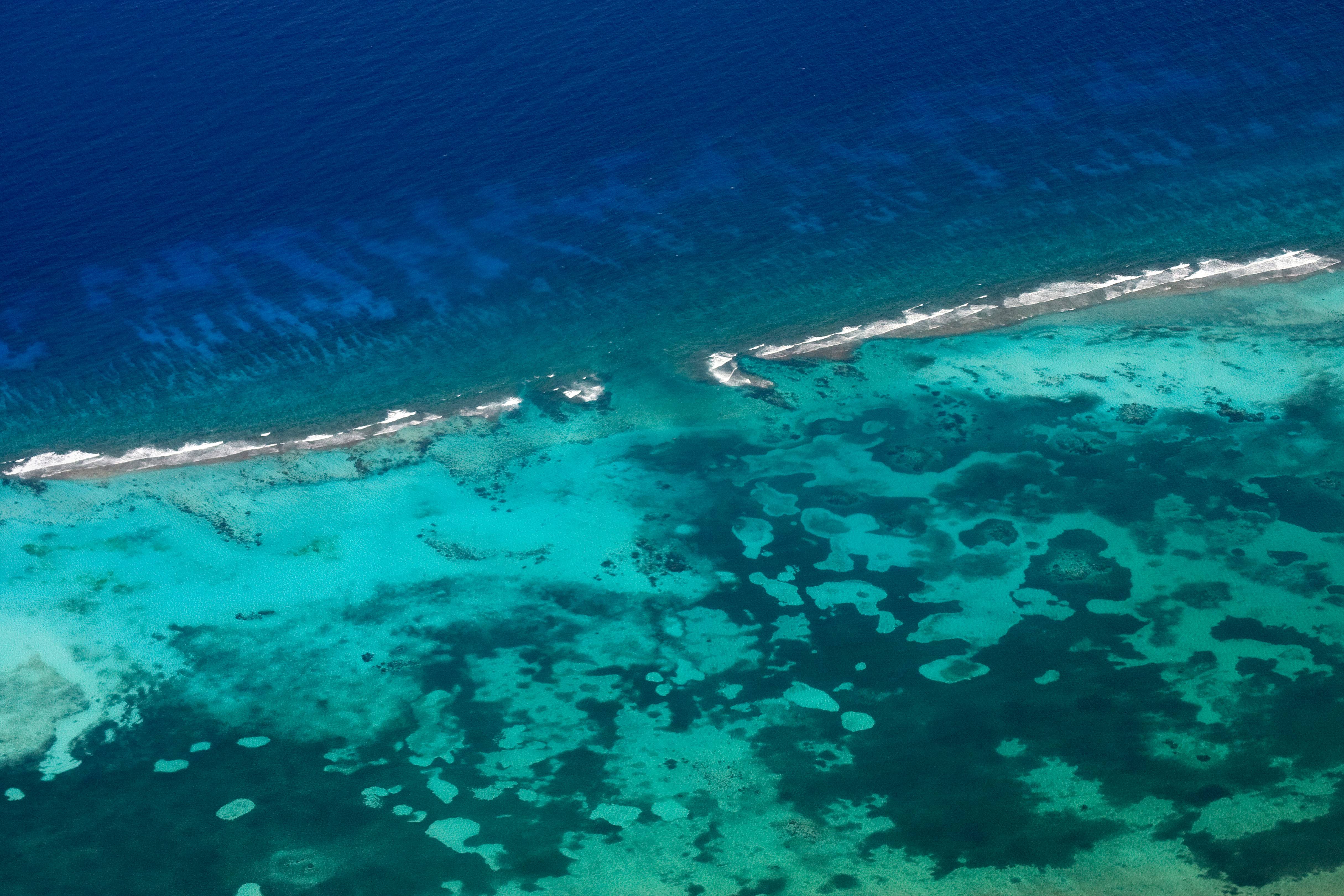 Aerial View of Reef, Little Cayman