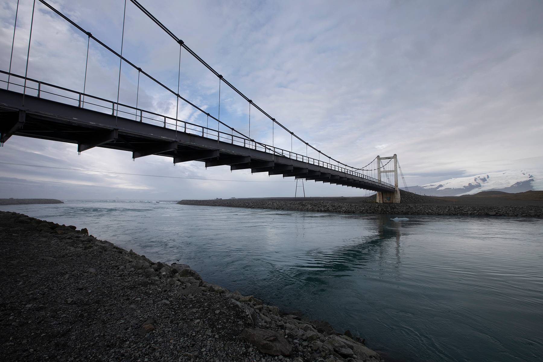 Bridge, Mouth of Jökulsárlón Glacier 