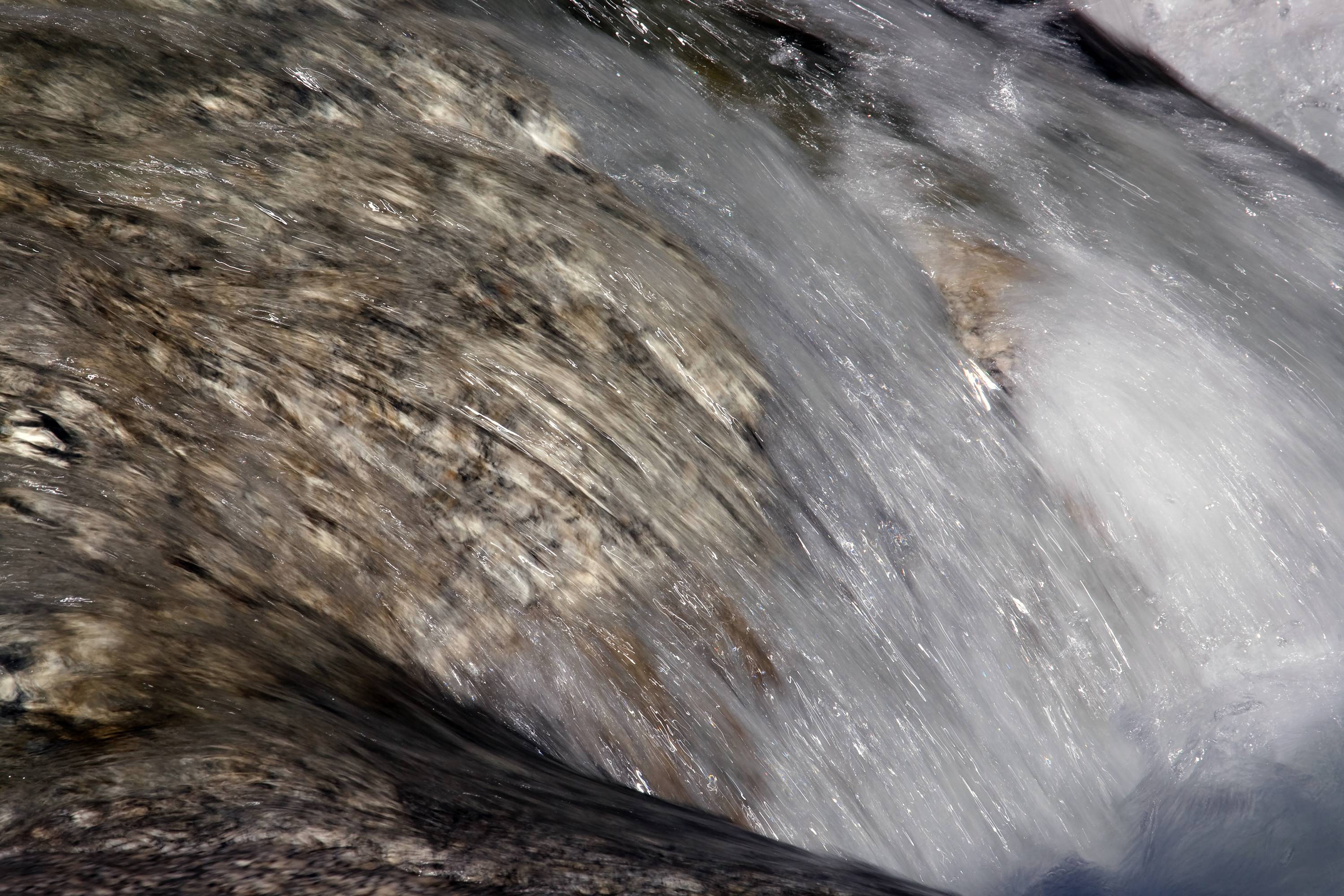 Waterfall Over Granite, Yosemite Park