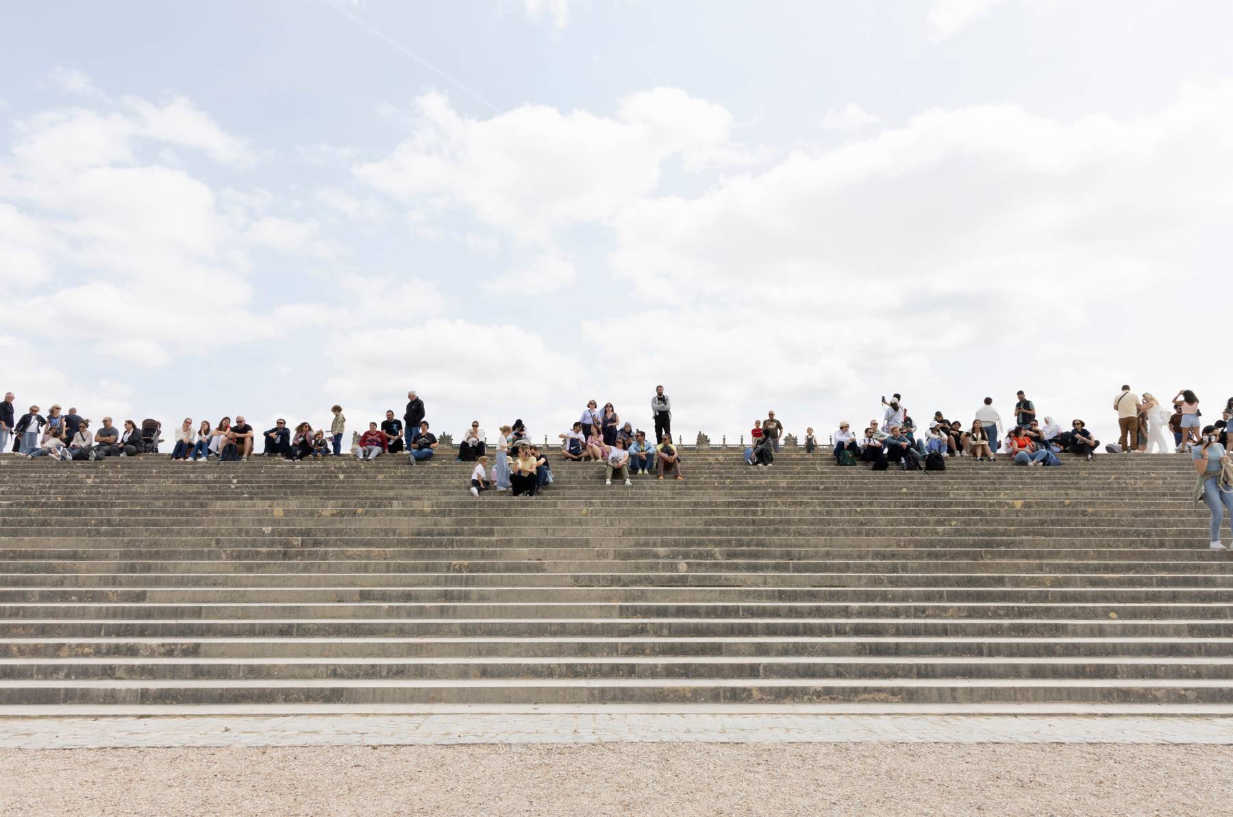 Spectators on Steps