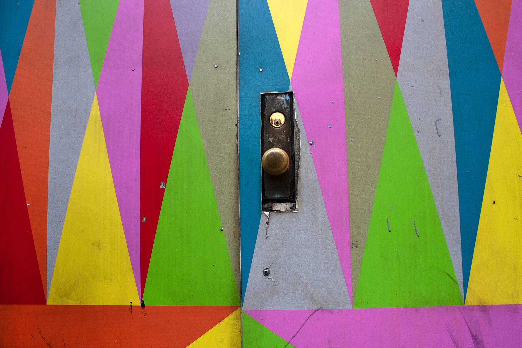 Colorful Doors That Have Seen Duty NY, NY