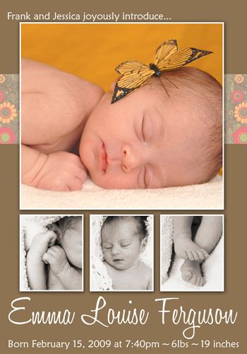 emma birth announcement {front}