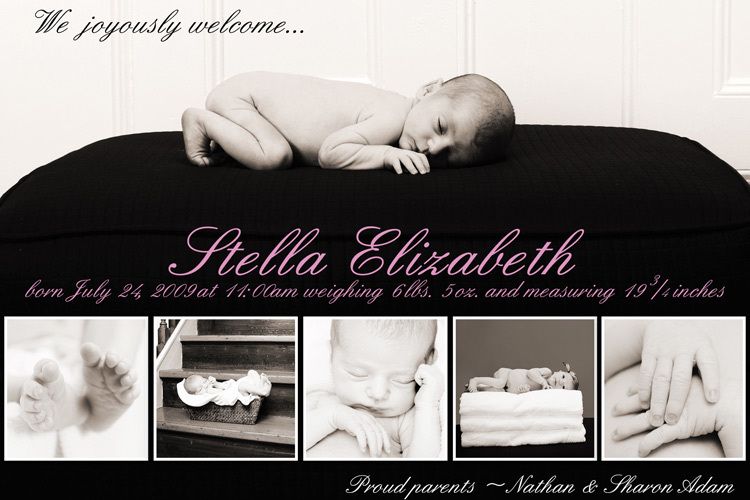 Stella birth announcement