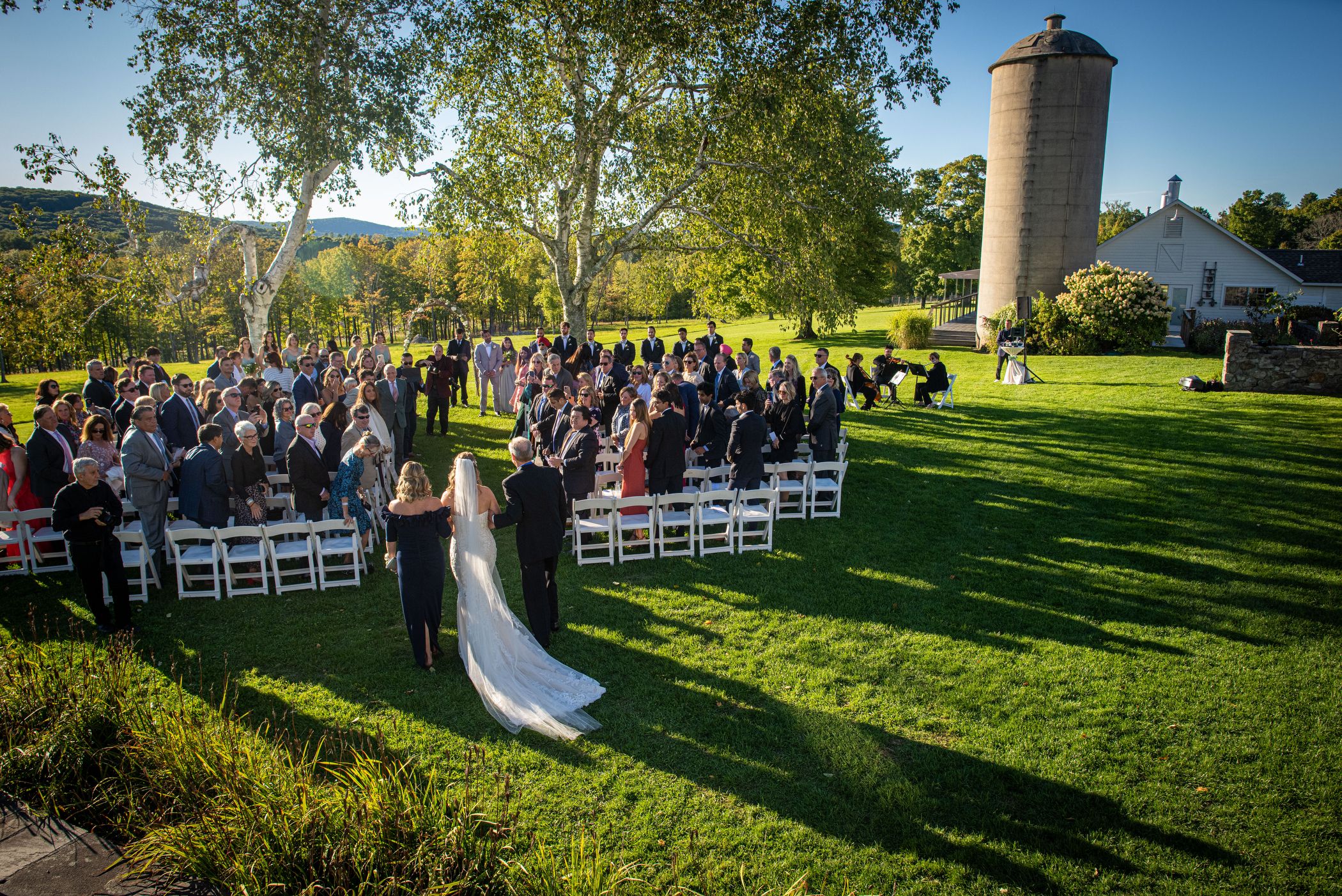 An Autumn Connecticut Farm Wedding Ceremony