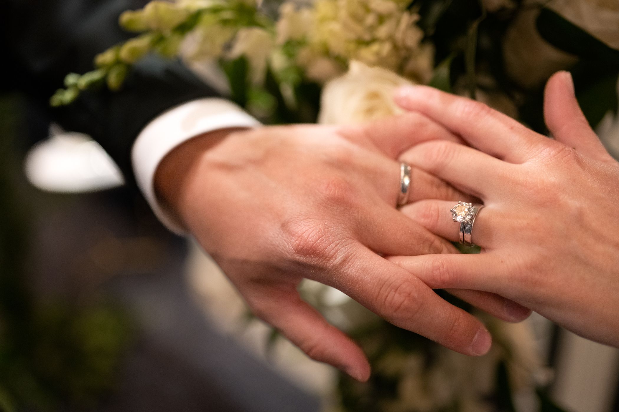 Rings Secured After The Ceremony