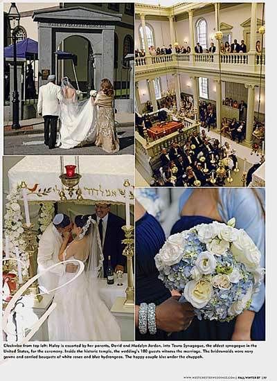 Wedding vows at Touro synagogue, Newport, Rhode Island, America's oldest synagogue Westchester Weddings Magazine