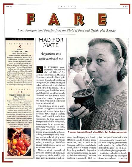 Saveur Magazine The Intiate Culture of Mate Tea In Argentina