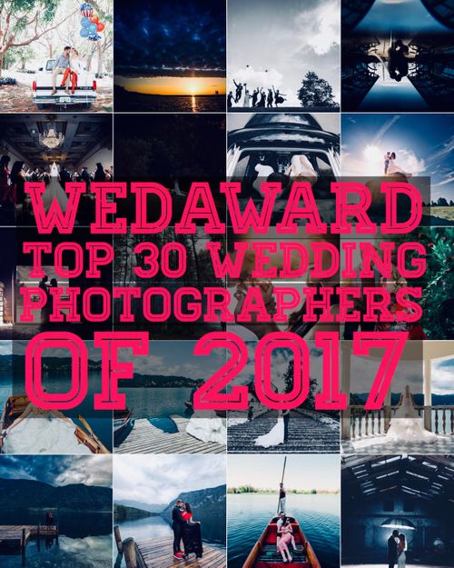 Selected by the global website, WedAward, among the top thirty wedding photographers, and ranked 11th on that list. WedAward Top 30 Photographer