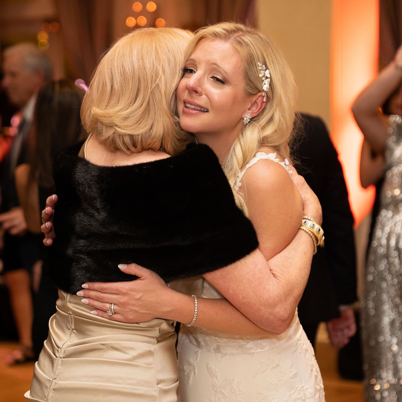 An Emotional Hug With Mom 