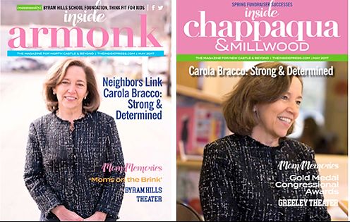 Neighbors Link Executive Director, Carola Branca Inside Press Cover Photos