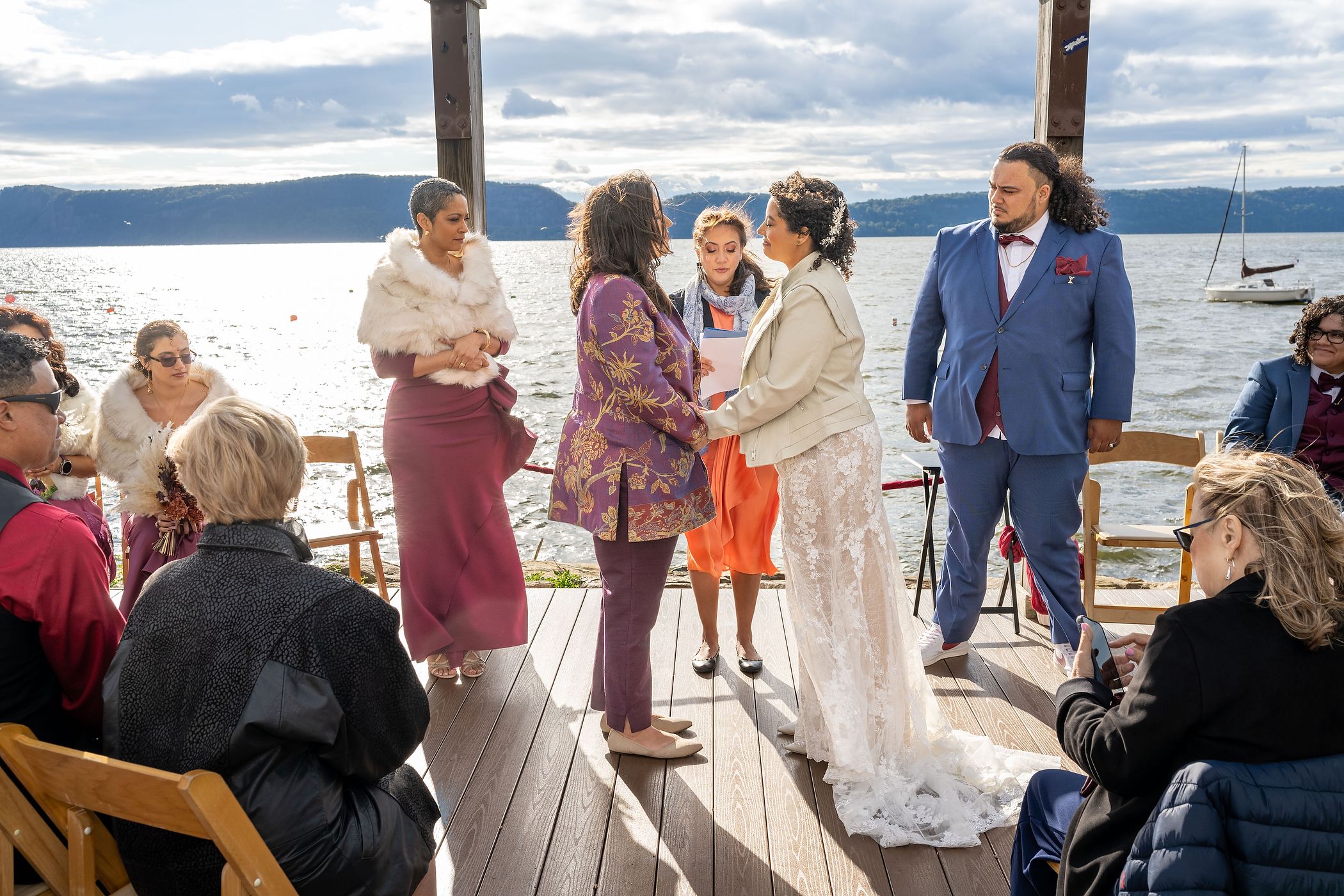 Hudson River Waterfront Wedding
