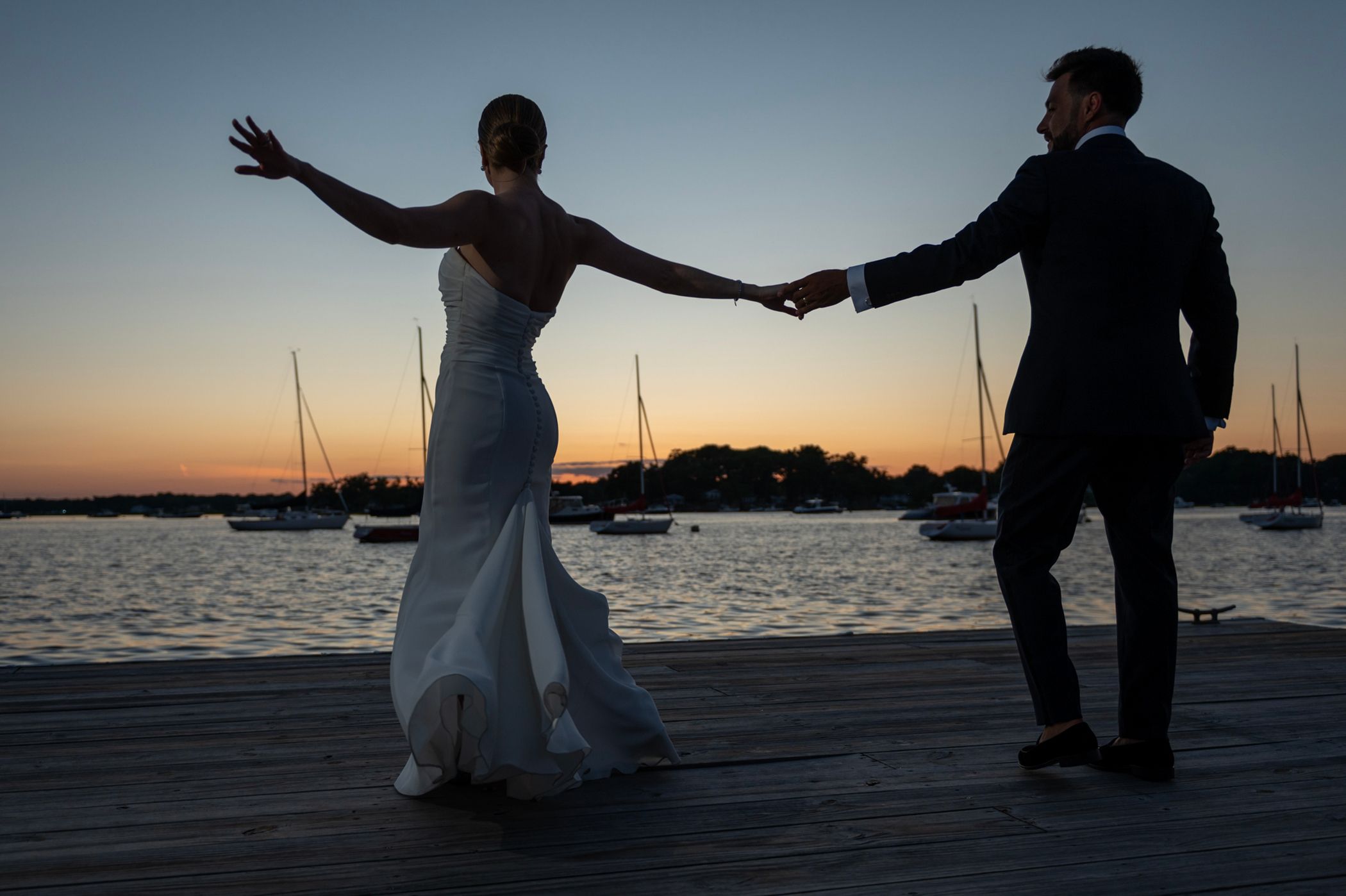 A Long Island Sound Sunset Wedding