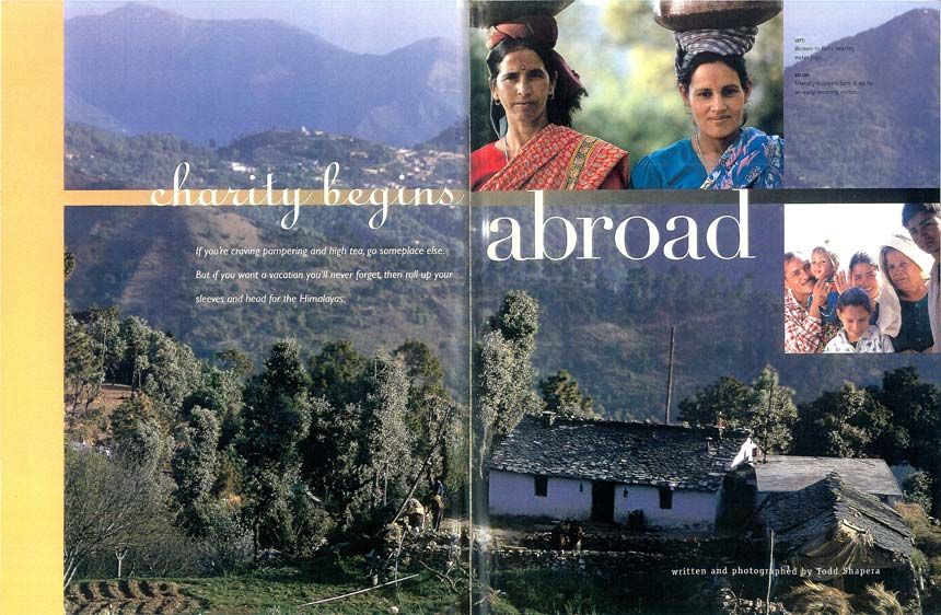 Ritz Carlton magazine, 2000 The lives of Himalayn Women, Uttar Pradesh, India