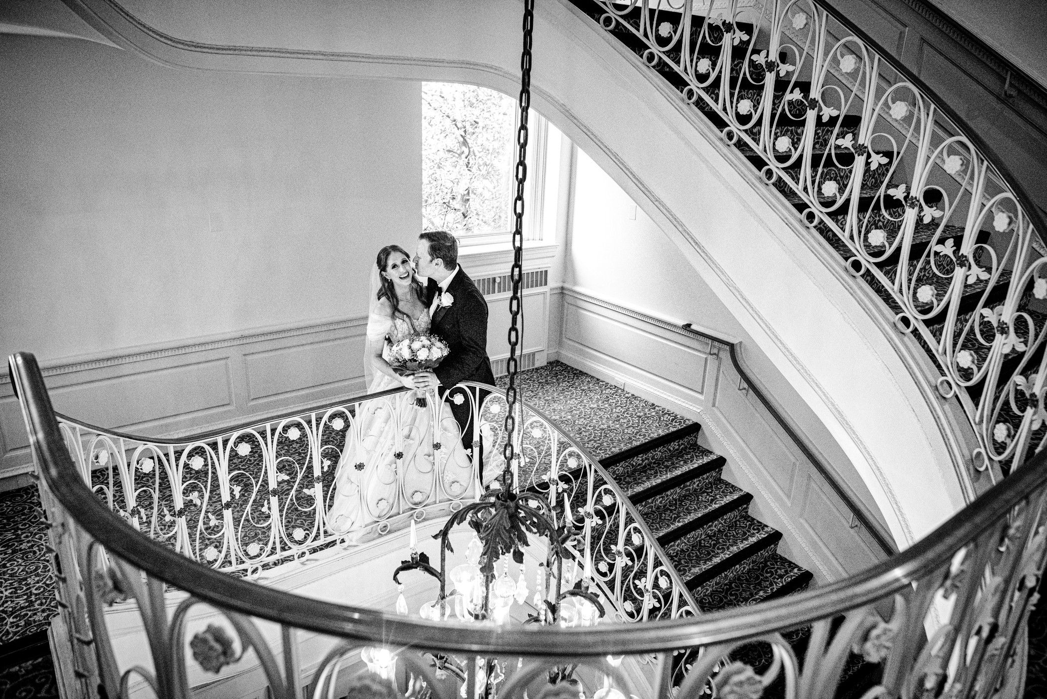 A Pre-Wedding Kiss At Biddle Mansion