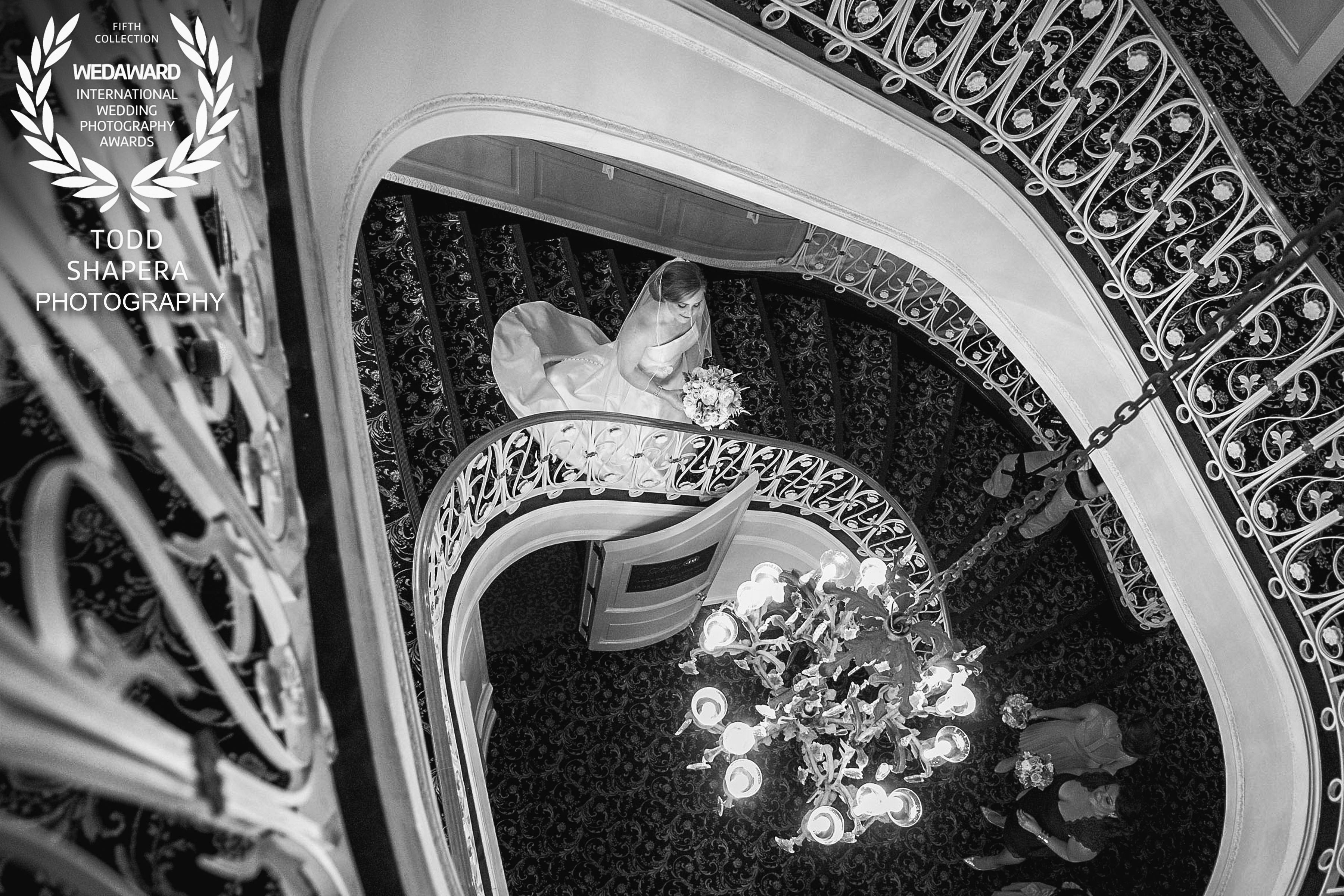 Bride On The Staircase Of Biddle Mansion