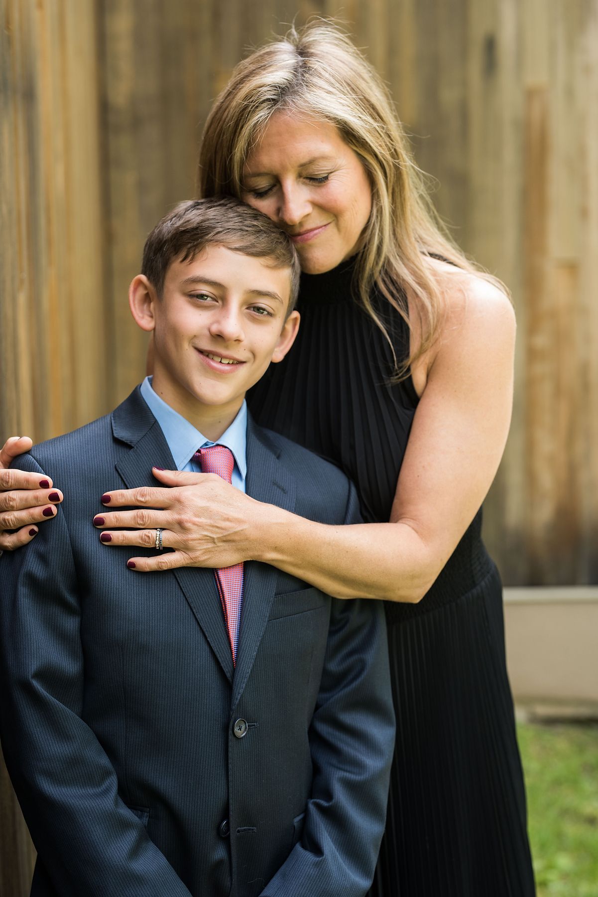 Mother and Son Bar Mitzvah Portrait