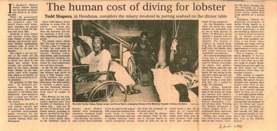 The Financial Times Weekend Human Cost of Diving For Lobster