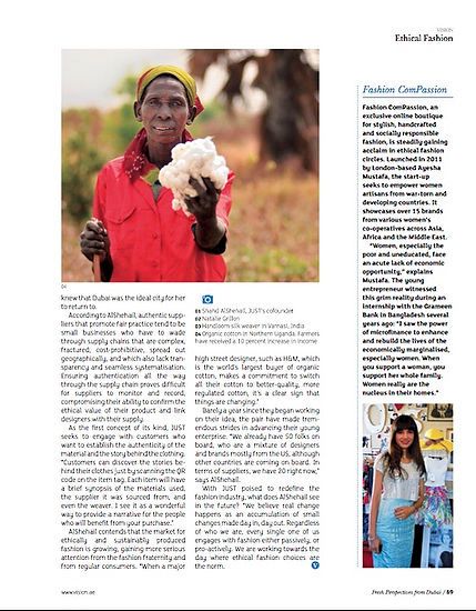 After years of civil war and dangerous conditions, cotton farming is reviviing in northern Uganda. Ethical Fashion magazine profiles, JUST, a non profit which seeks to connect fashion designers with organic farmers on fair terms of trade. Uganda cotton farmer showing new crop