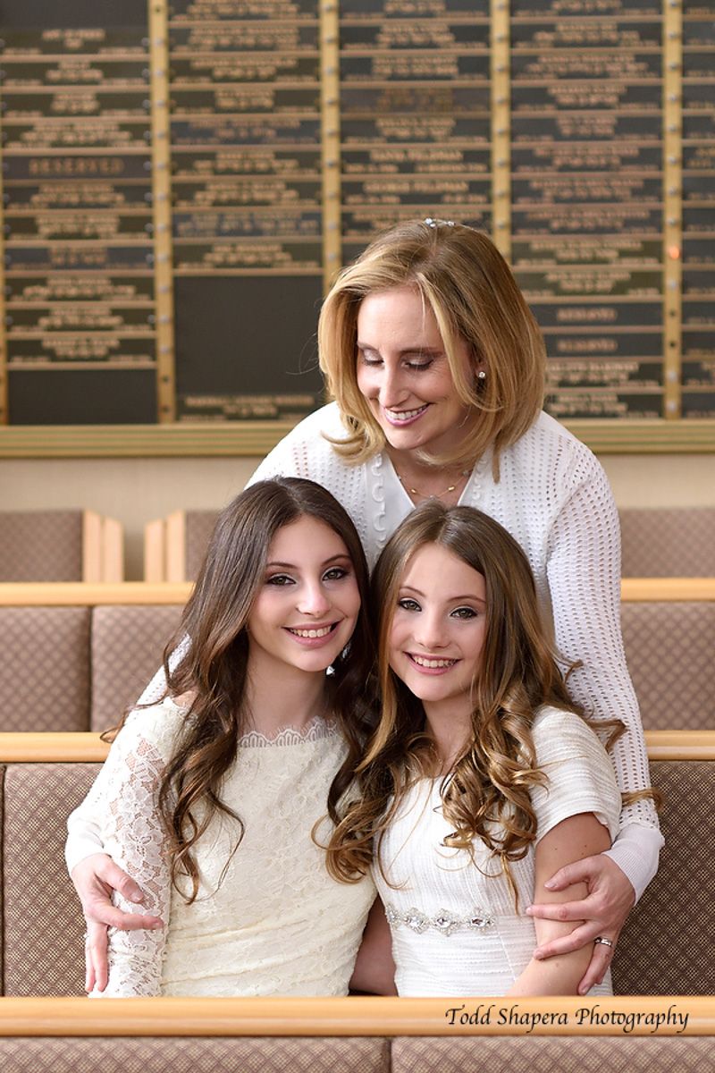 Bat Mitzvah Portrait With Mom