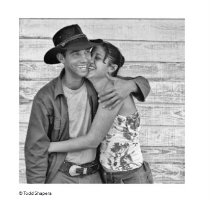 Vinales Farm Couple Hugging B&W.jpg