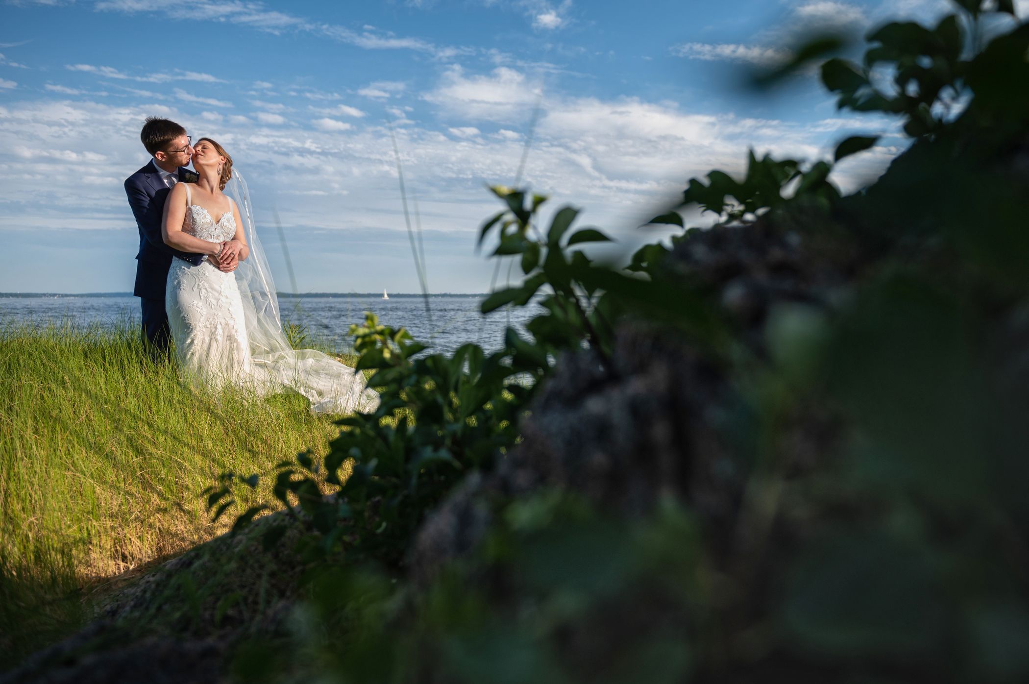 Wedding Embrace By The Sea