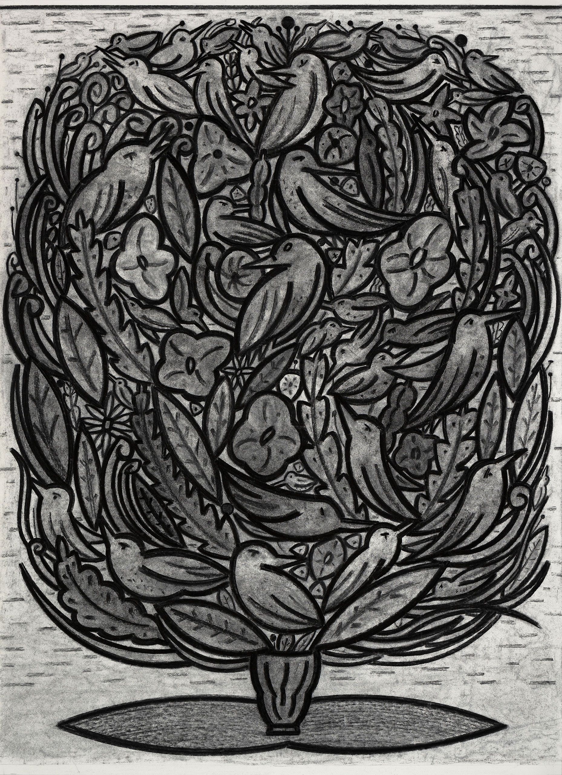  FLOURISH #1 - 49" x 36"