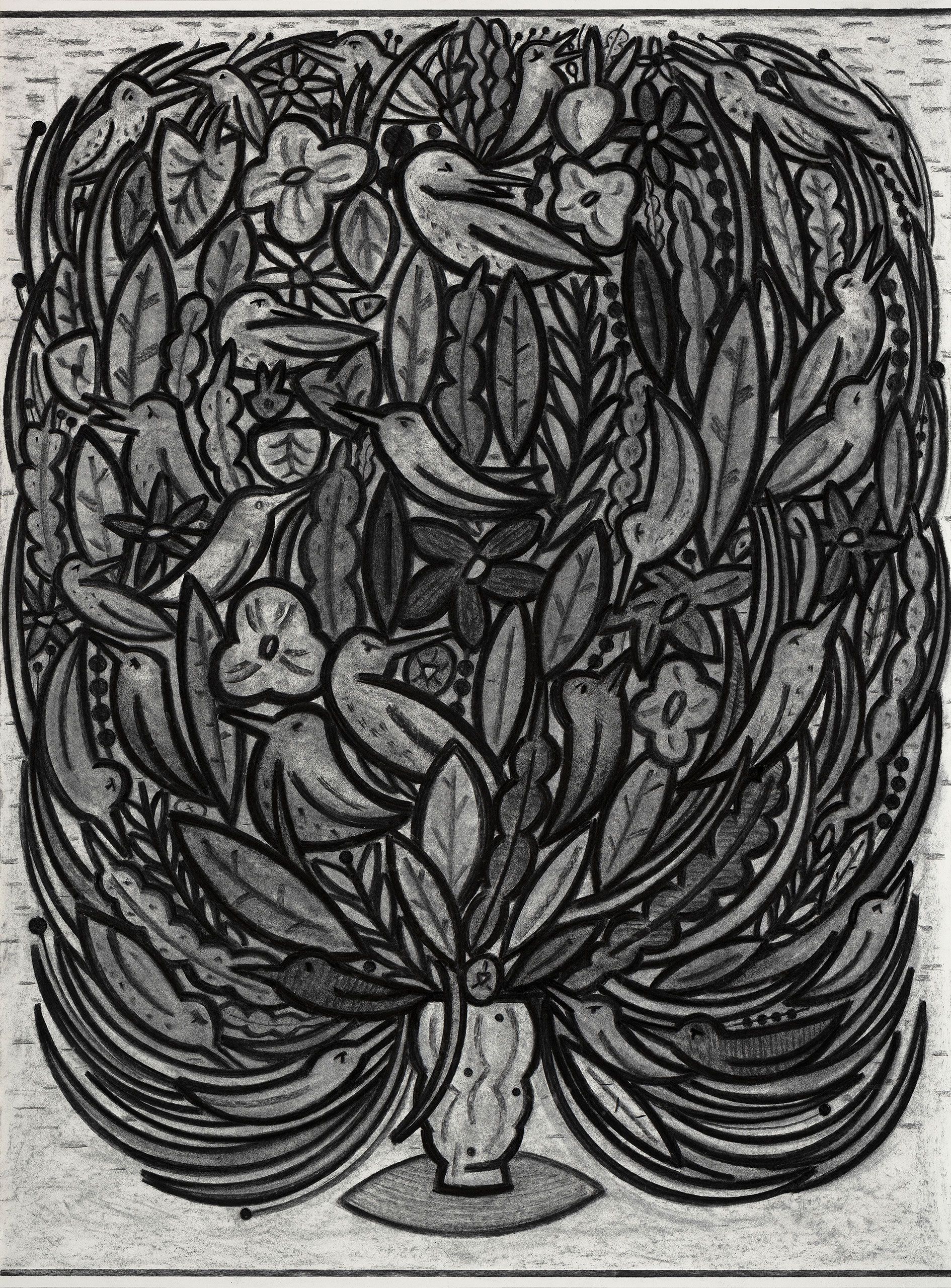  FLOURISH #2 - 49" x 36"