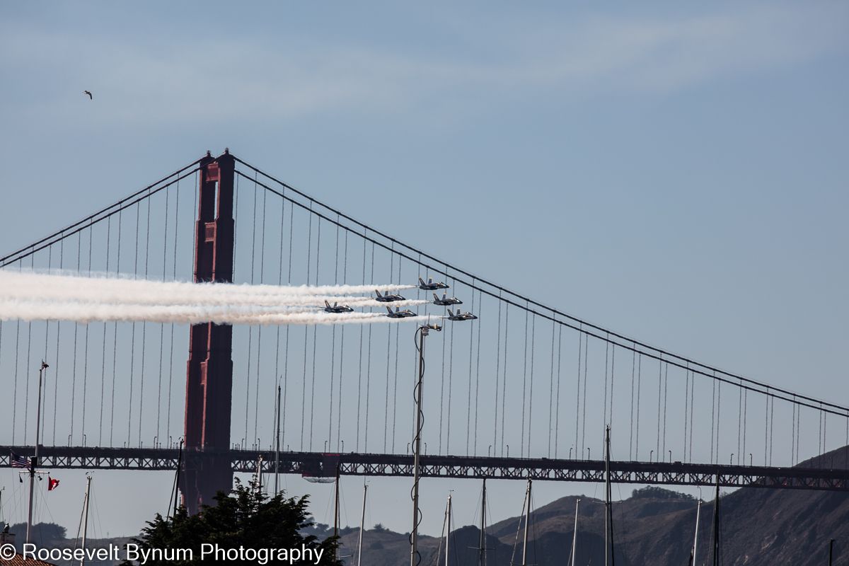 Blue Angels over GGB
